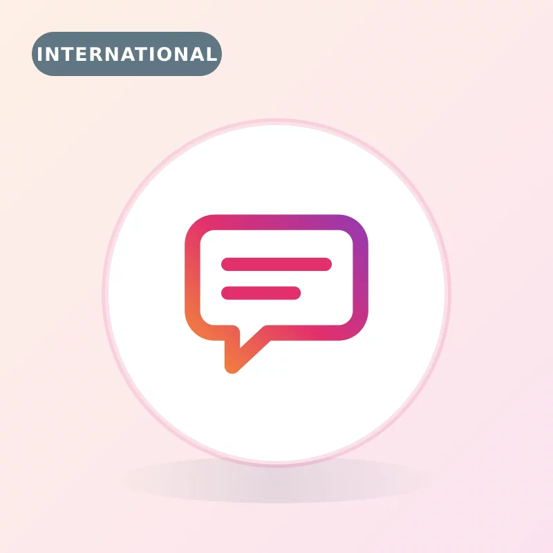 Commentaires Instagram — International (anglais), garantie 30 jours