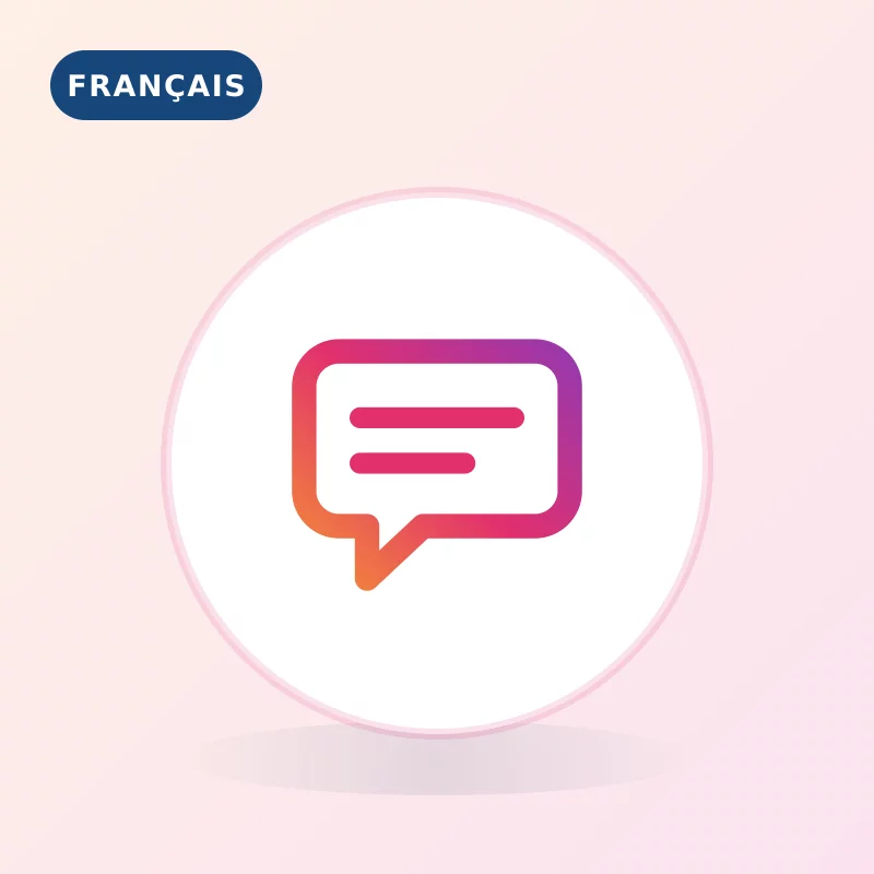 Commentaires Instagram Français — Qualité supérieure